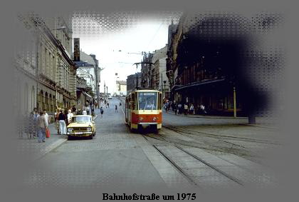 Bahnhofstra�e um 1975