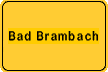 Ortsschild Bad Brambach